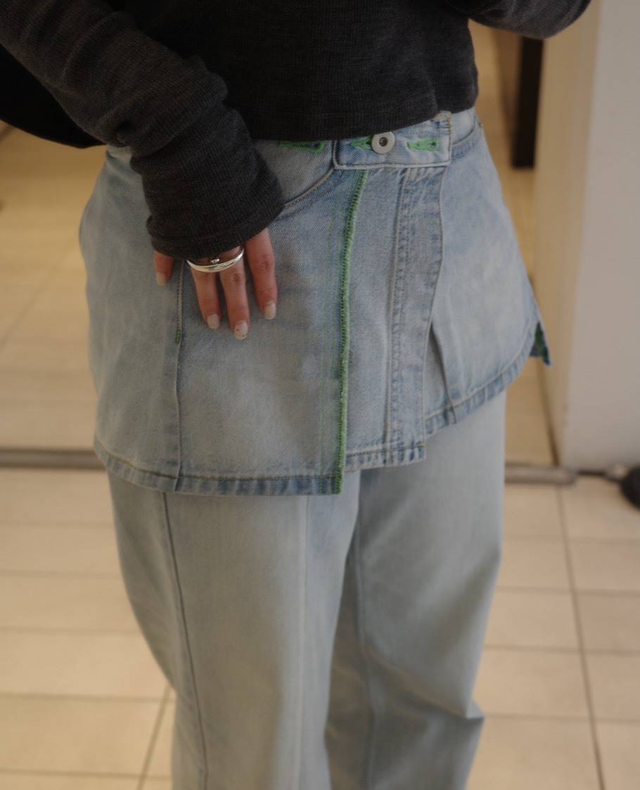 Ameri VINTAGE NEON STITCH REMAKE DENIM