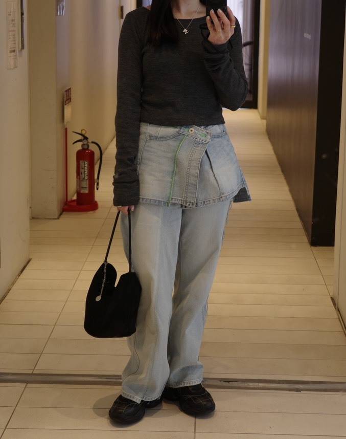 Ameri VINTAGE NEON STITCH REMAKE DENIM