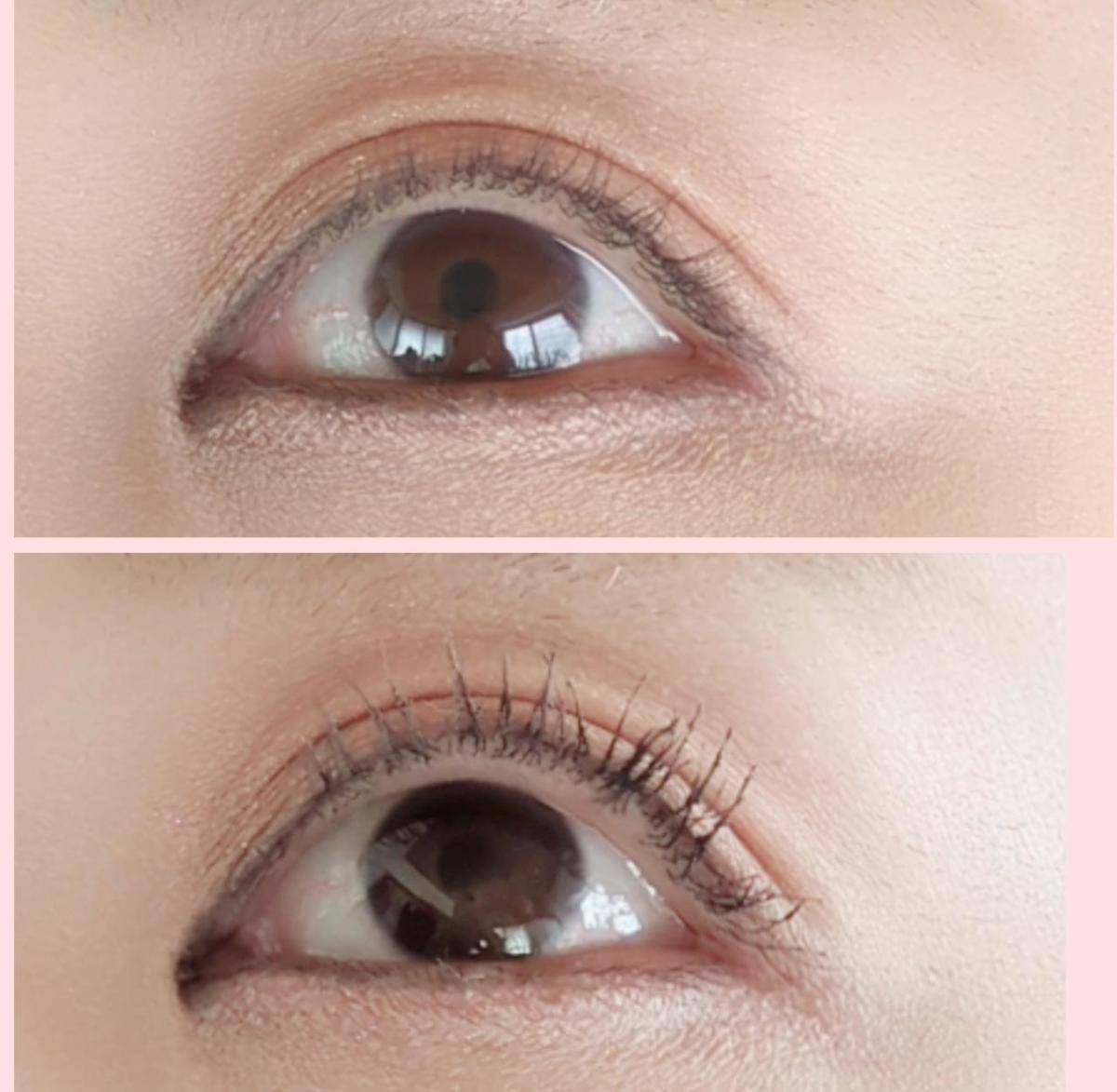セザンヌ耐久カールスリムマスカラビフォーアフター画像