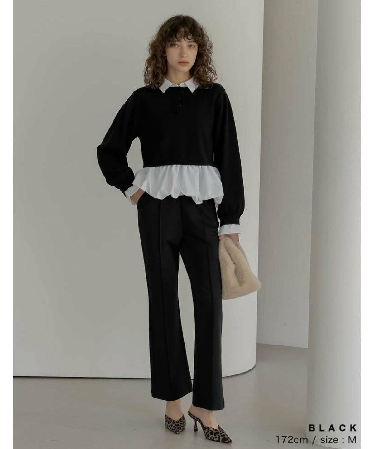 冬コーデの女性