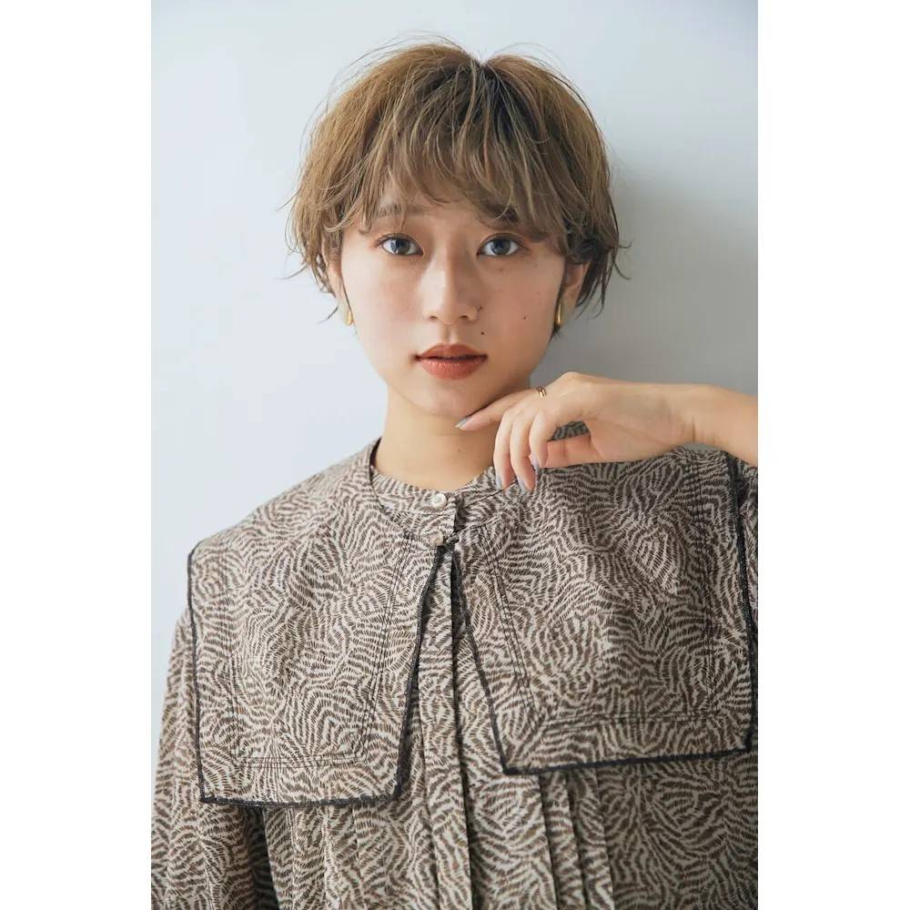 ソフトカールのハイトーンショート