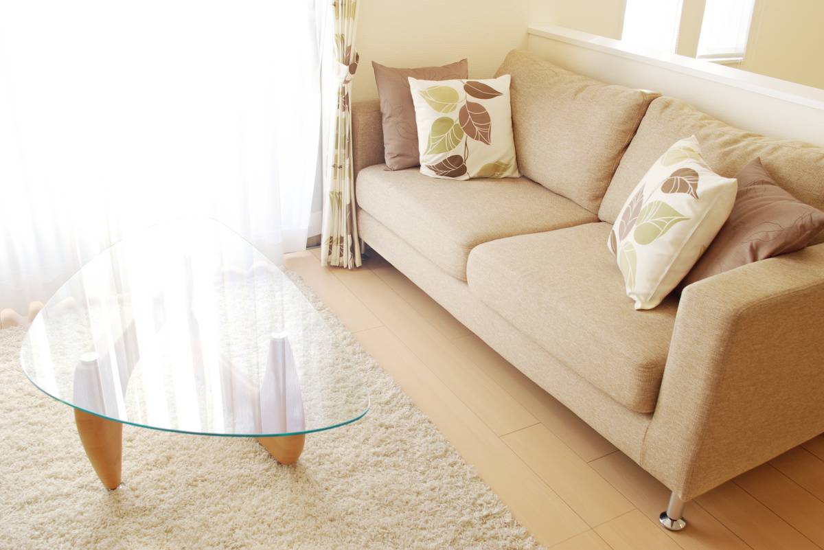 リビング　家庭運　上がる　ラグ