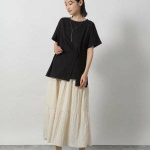 UNIQLOスカートがとにかく使える。洋ナシ体型さん向け梅雨コーデ