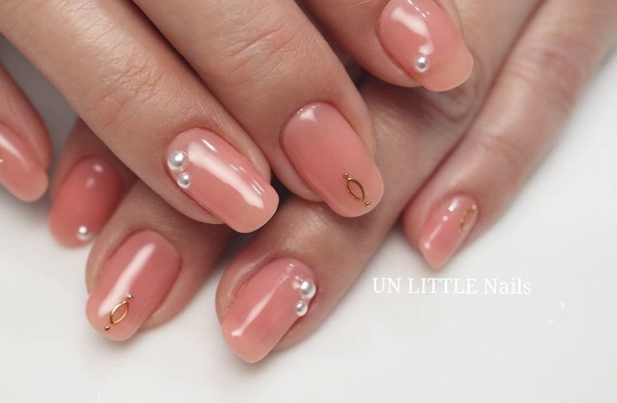 コーラルオレンジネイル