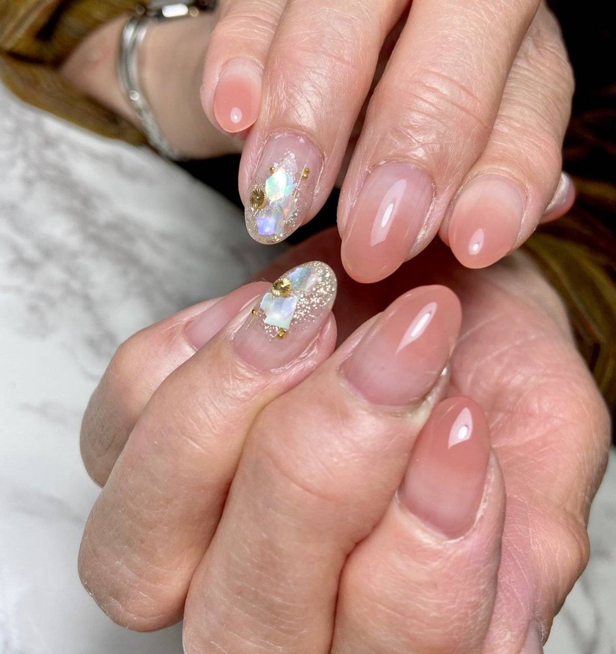 コーラルオレンジネイル