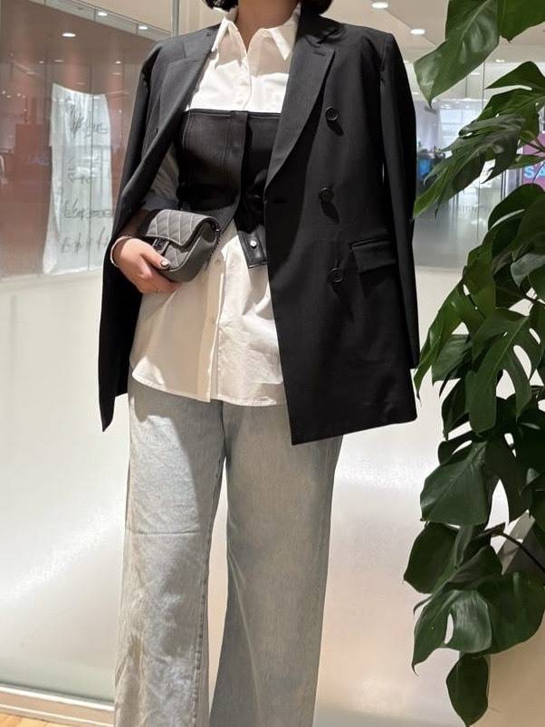 ダブルストレッチジャケットコーデ