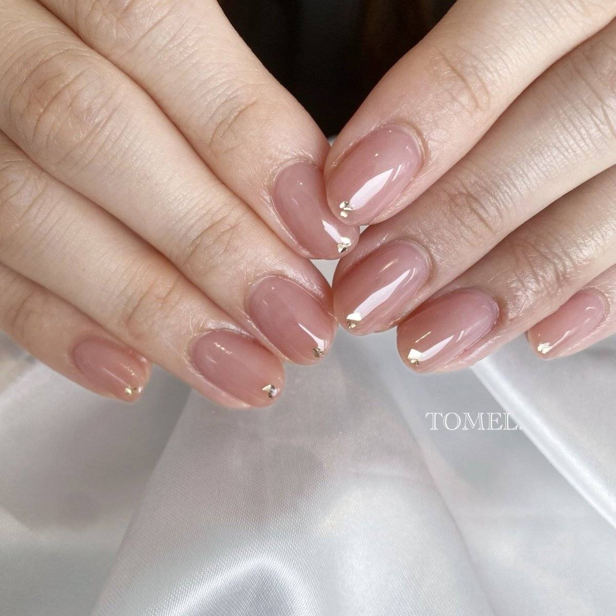 クリアピンクネイル