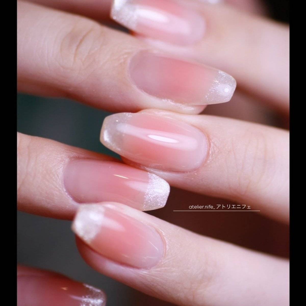 クリアピンクネイル