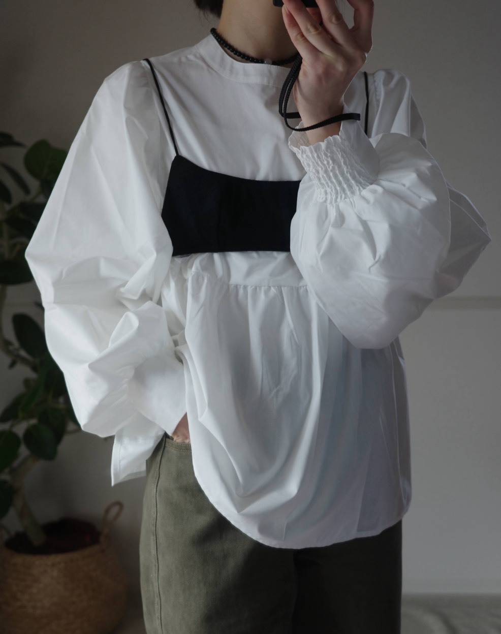 andme ティアードブラウス