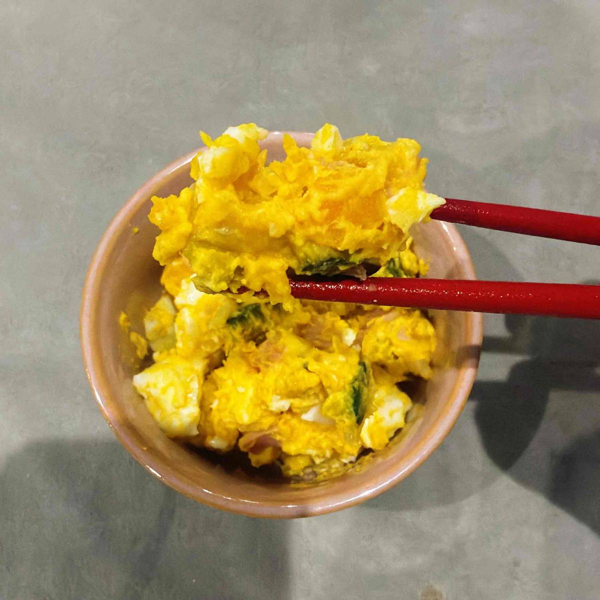 JA全農公式の「かぼちゃとたまごサラダ」のレシピ