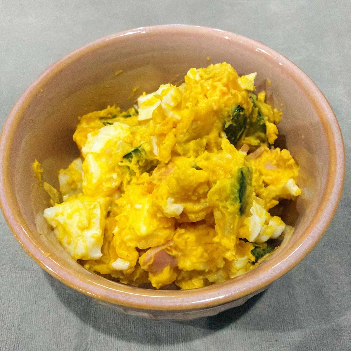 JA全農公式の「かぼちゃとたまごサラダ」のレシピ