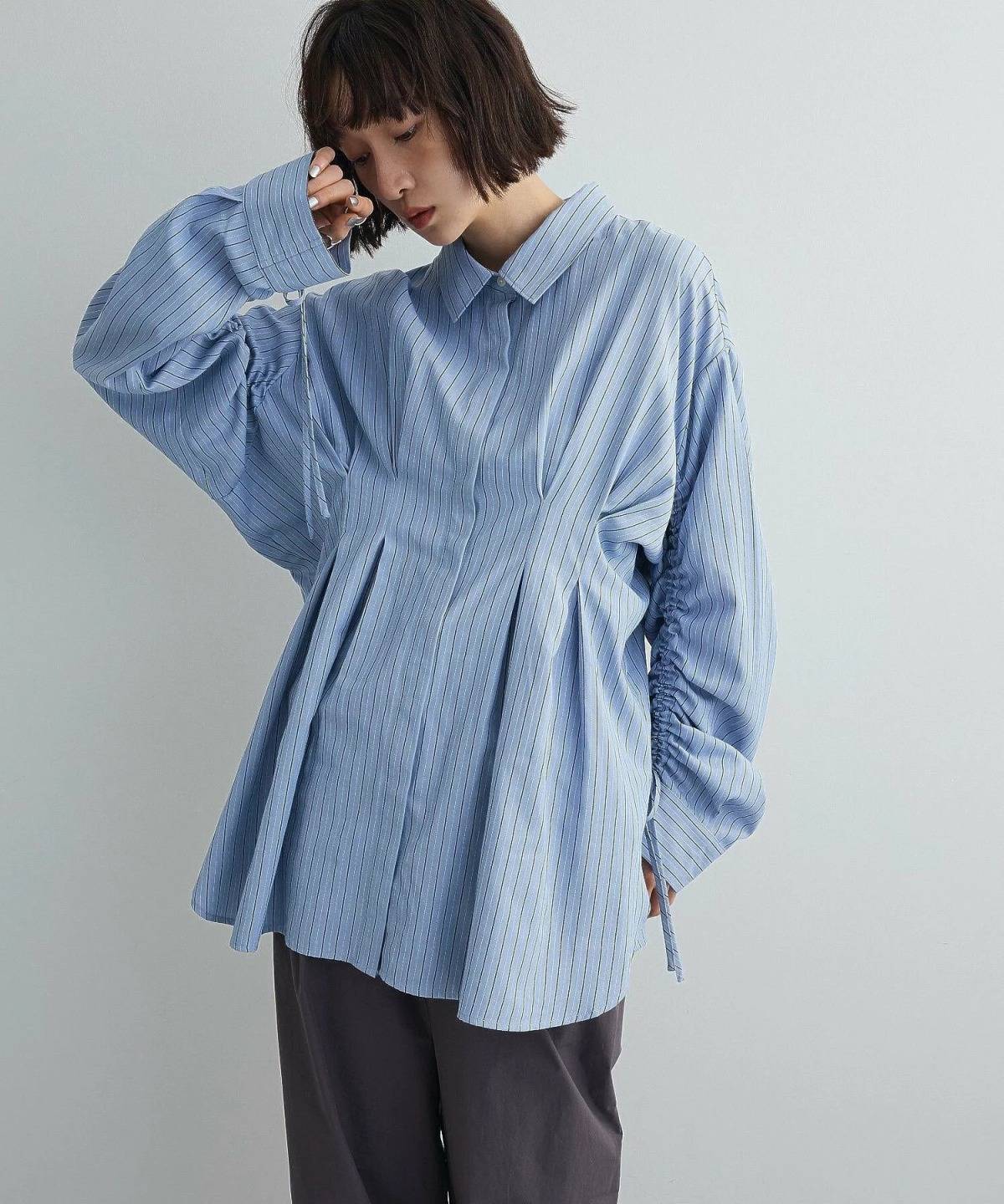 Green Parks ドロストシャーリングウエストタックシャツII