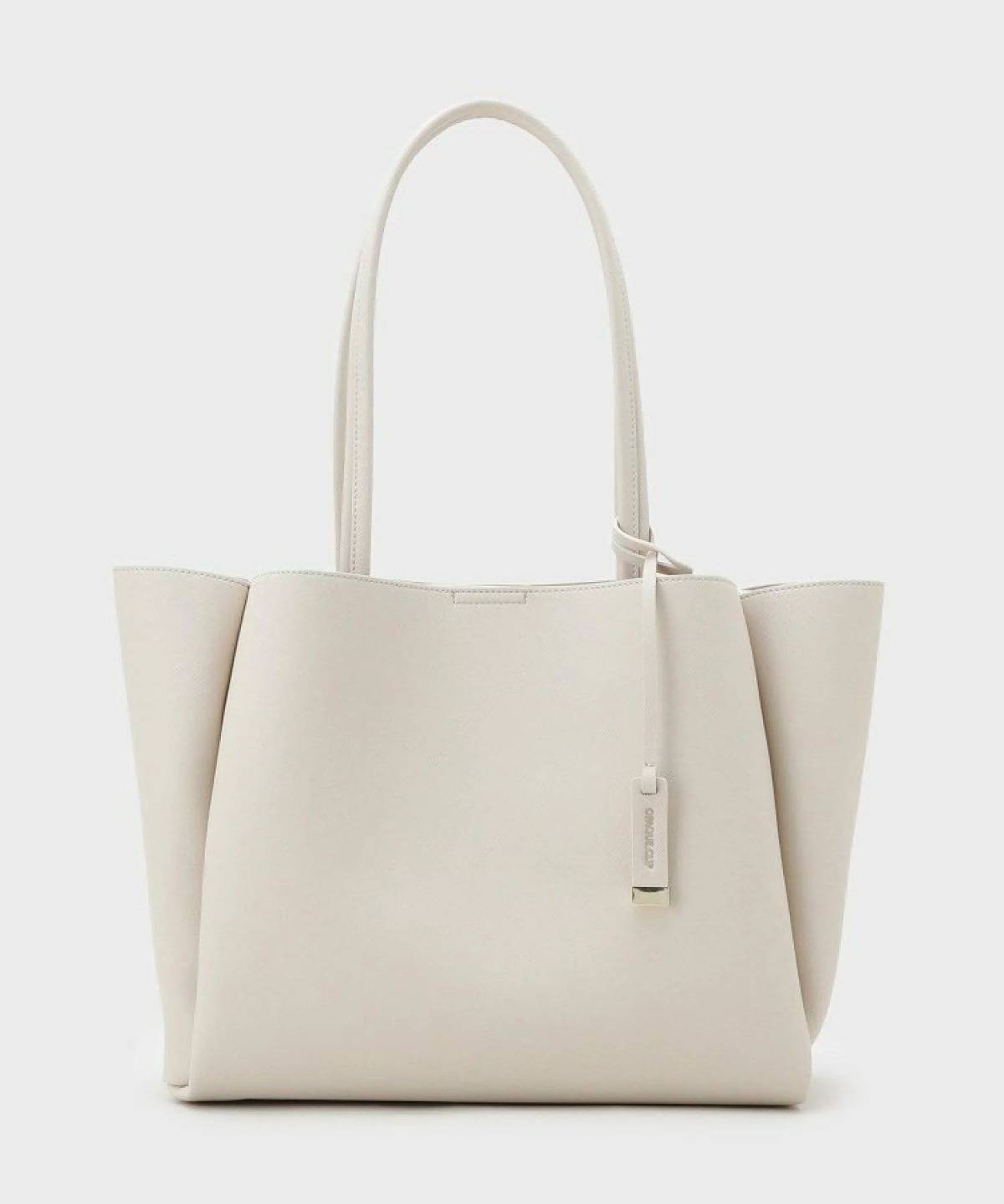 OPAQUE.CLIP サフィアーノ調3層トートバッグ