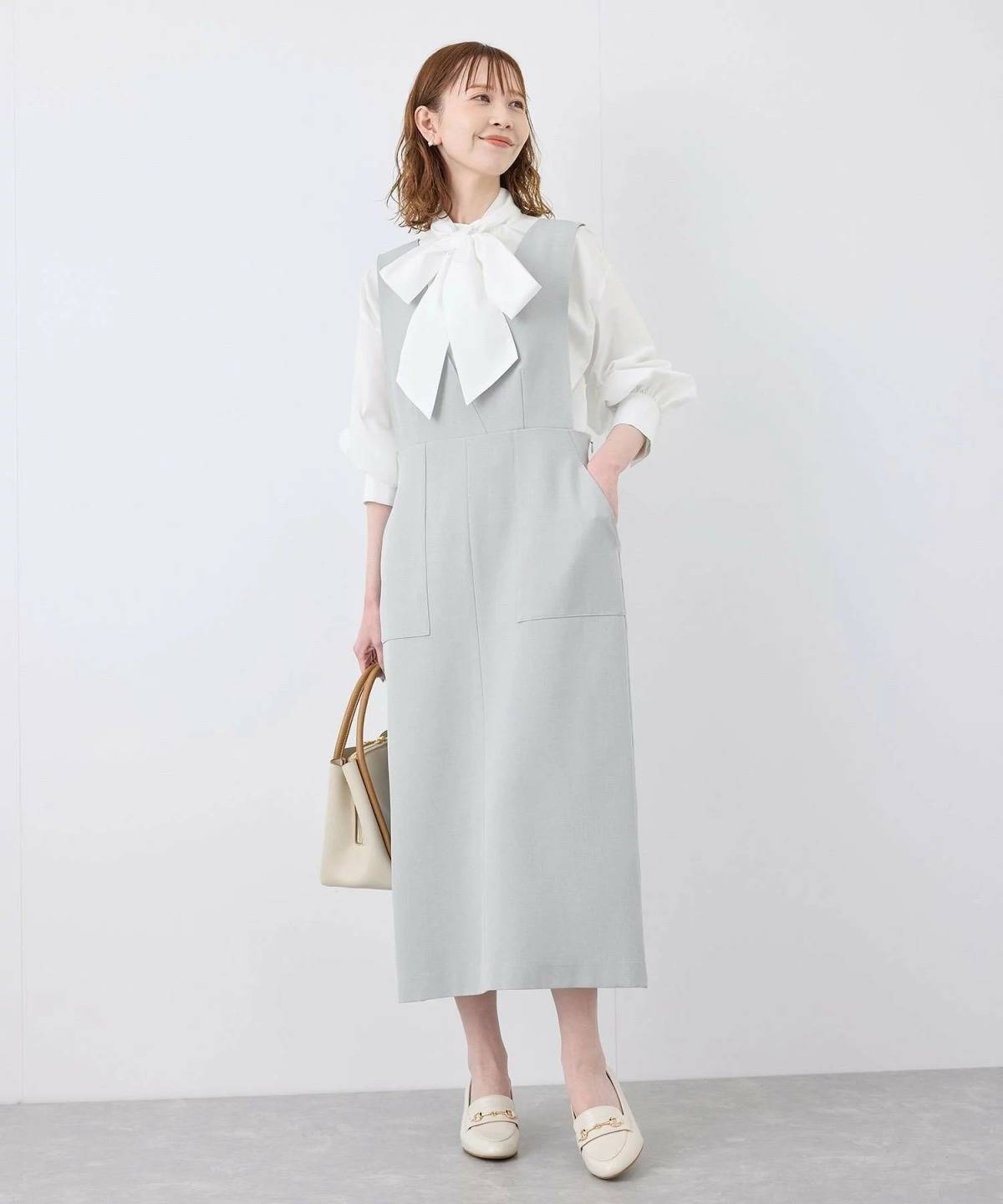 ROPE' PICNIC デザインポケットジャンパースカート