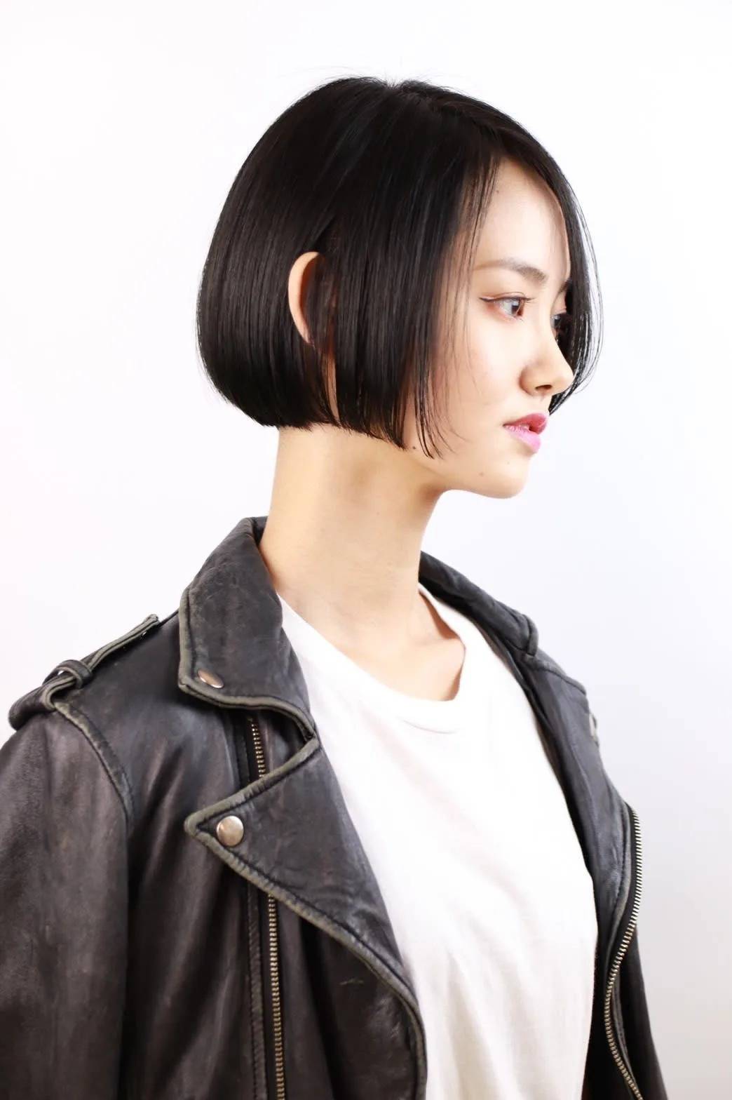 ぺたんこ見えするボブ