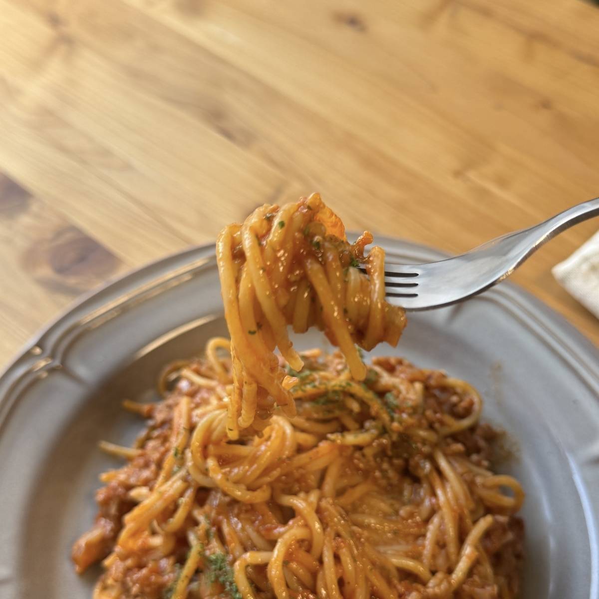 マ・マー公式の「ワンパンで簡単！絶品ボロネーゼ」のレシピ