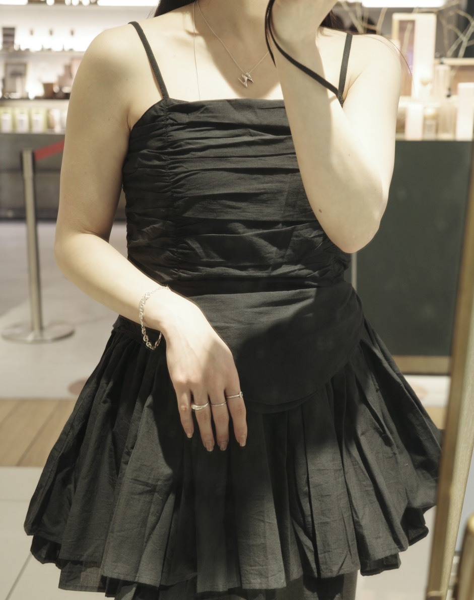 crinkle crinkle crinkleのコルセットキャミソール