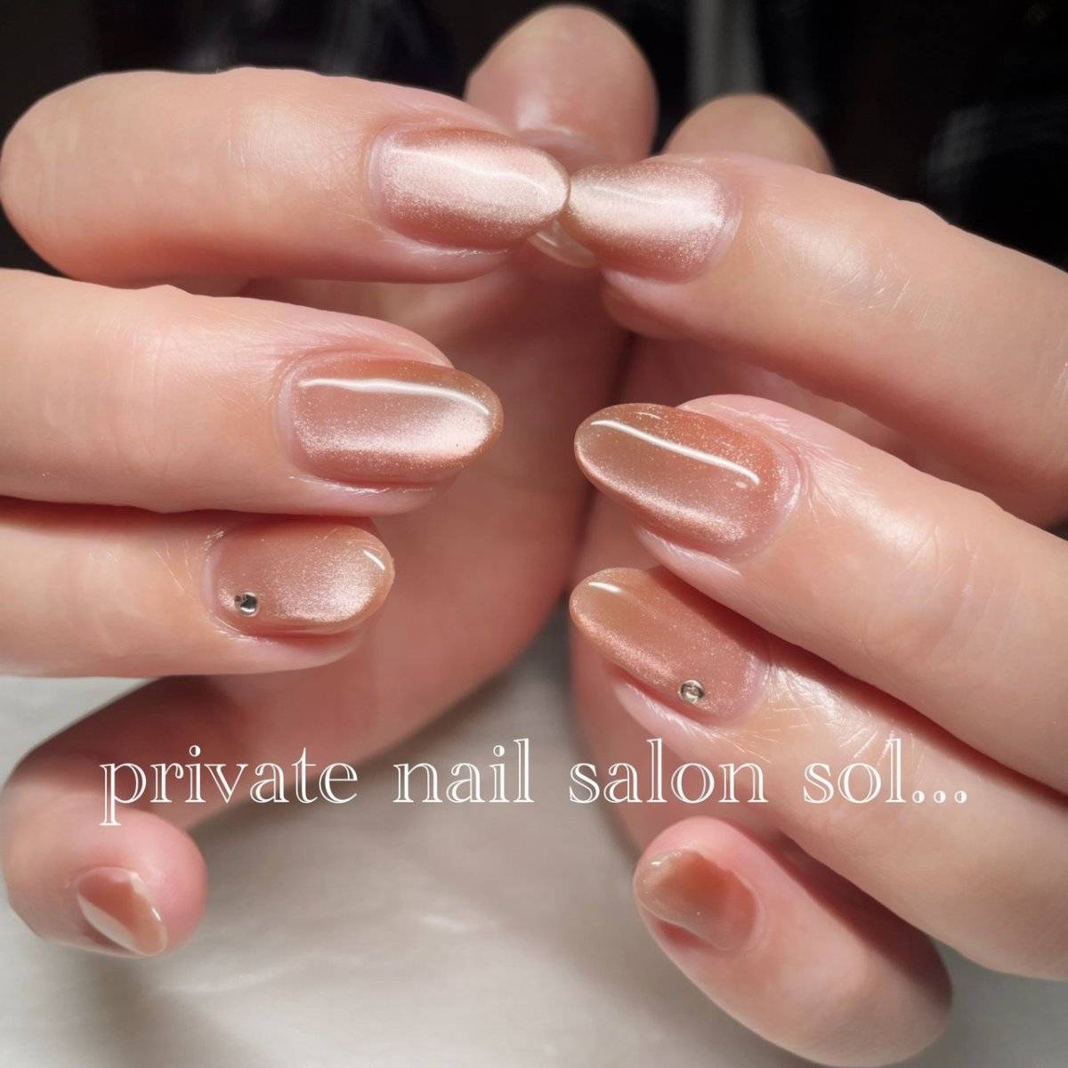 コーラルオレンジネイル