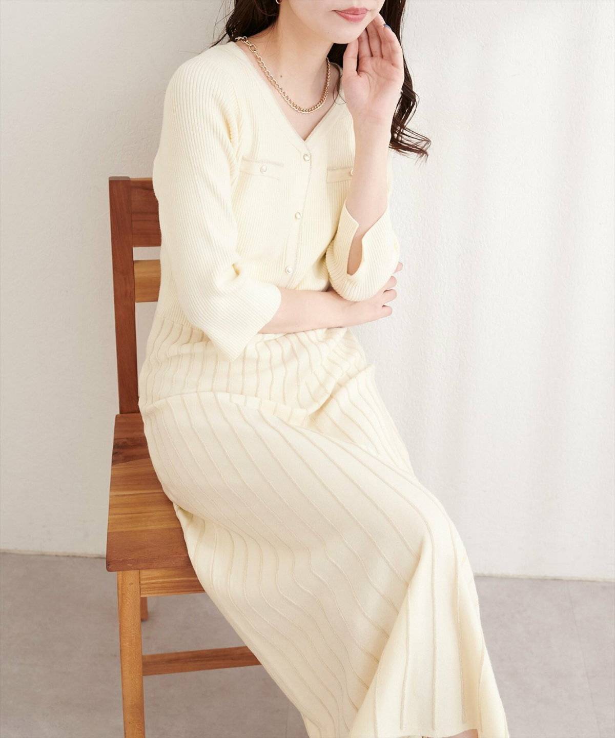 冬コーデの女性