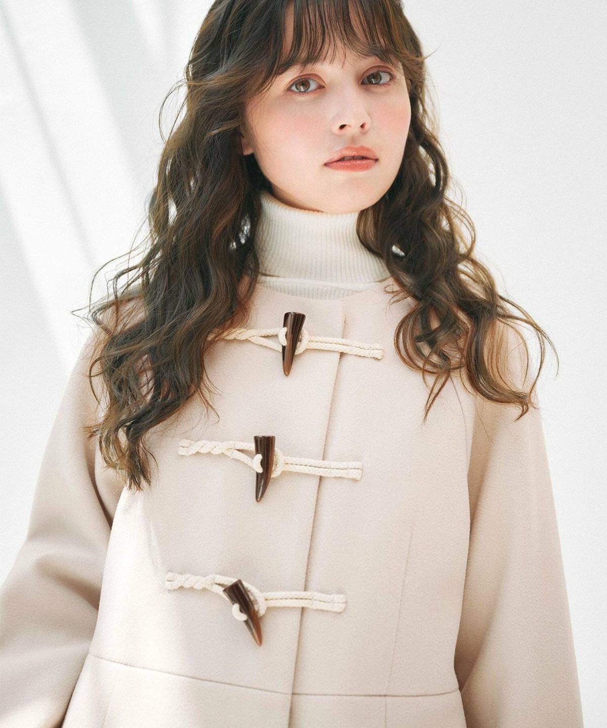 冬コーデの女性