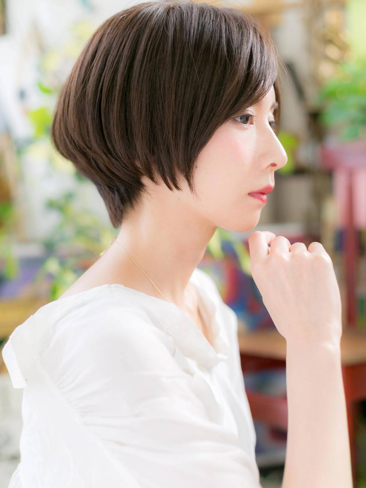 美シルエットのまとまりボブ