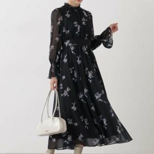  PROPORTION BODY DRESSING 花柄プリントギャザーワンピース 