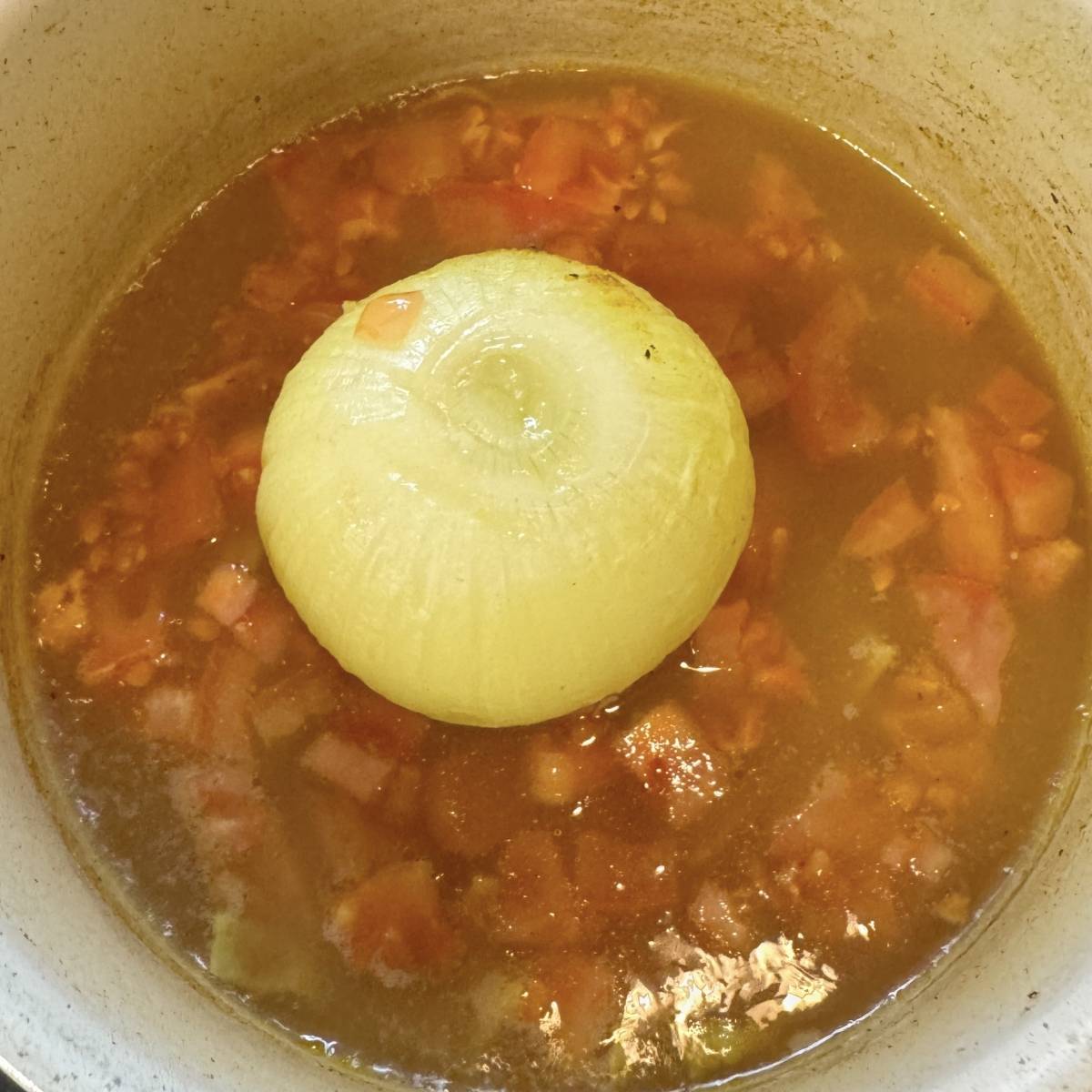 JAグループ公式の「新玉ねぎの丸ごとスープ★ トマトカレー風味♪」のレシピ