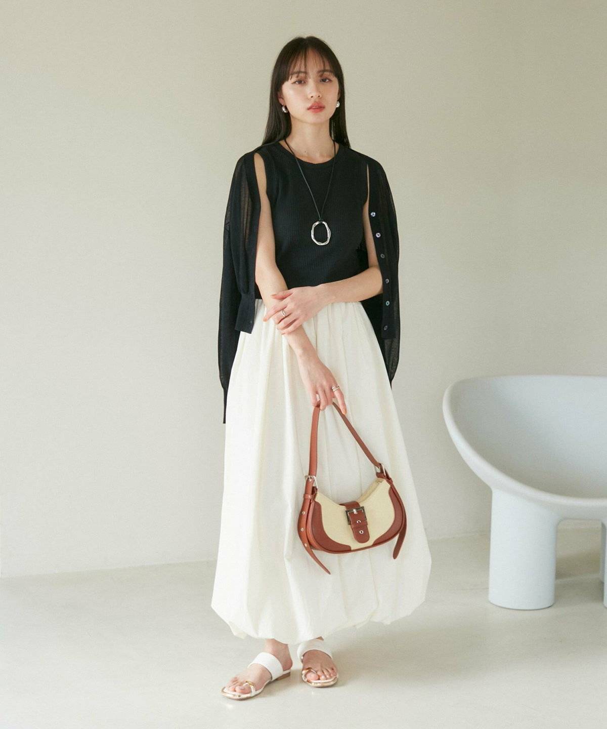 ノースリーブコーデ