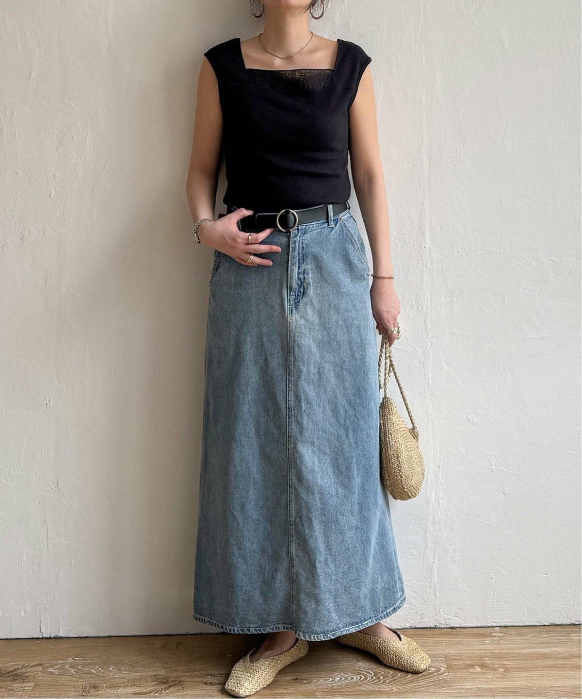 ノースリーブコーデ