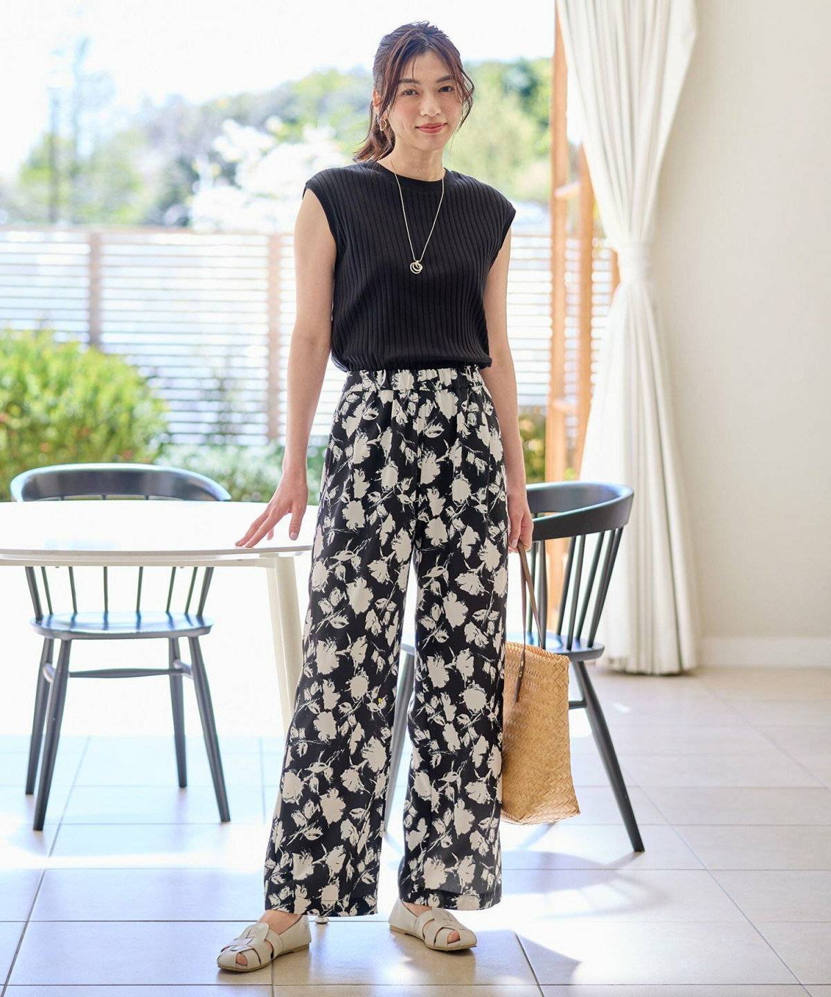 ノースリーブコーデ