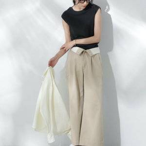 夏でも爽やかに着こなしたい♪黒ノースリーブのおしゃれコーデ術9つ