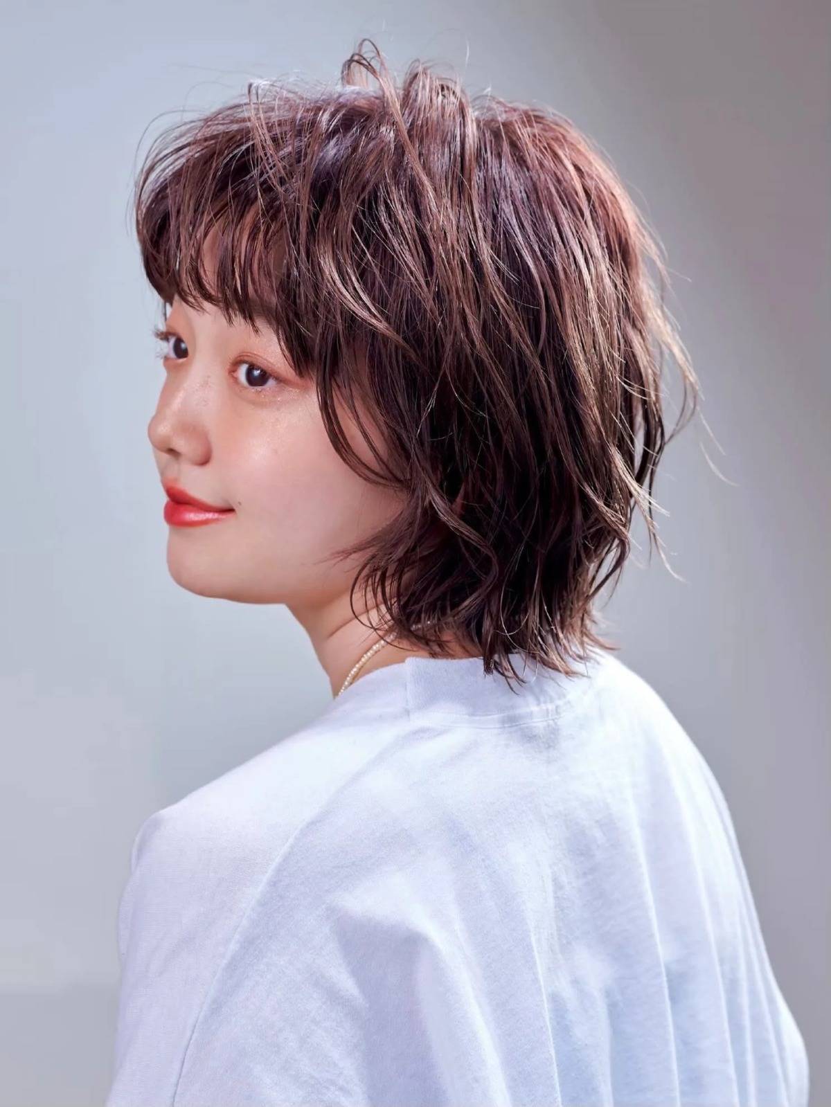 無造作なふわくしゃボブ