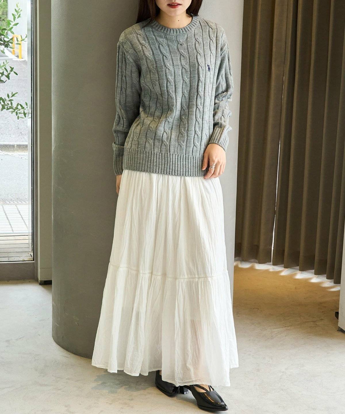 冬コーデの女性