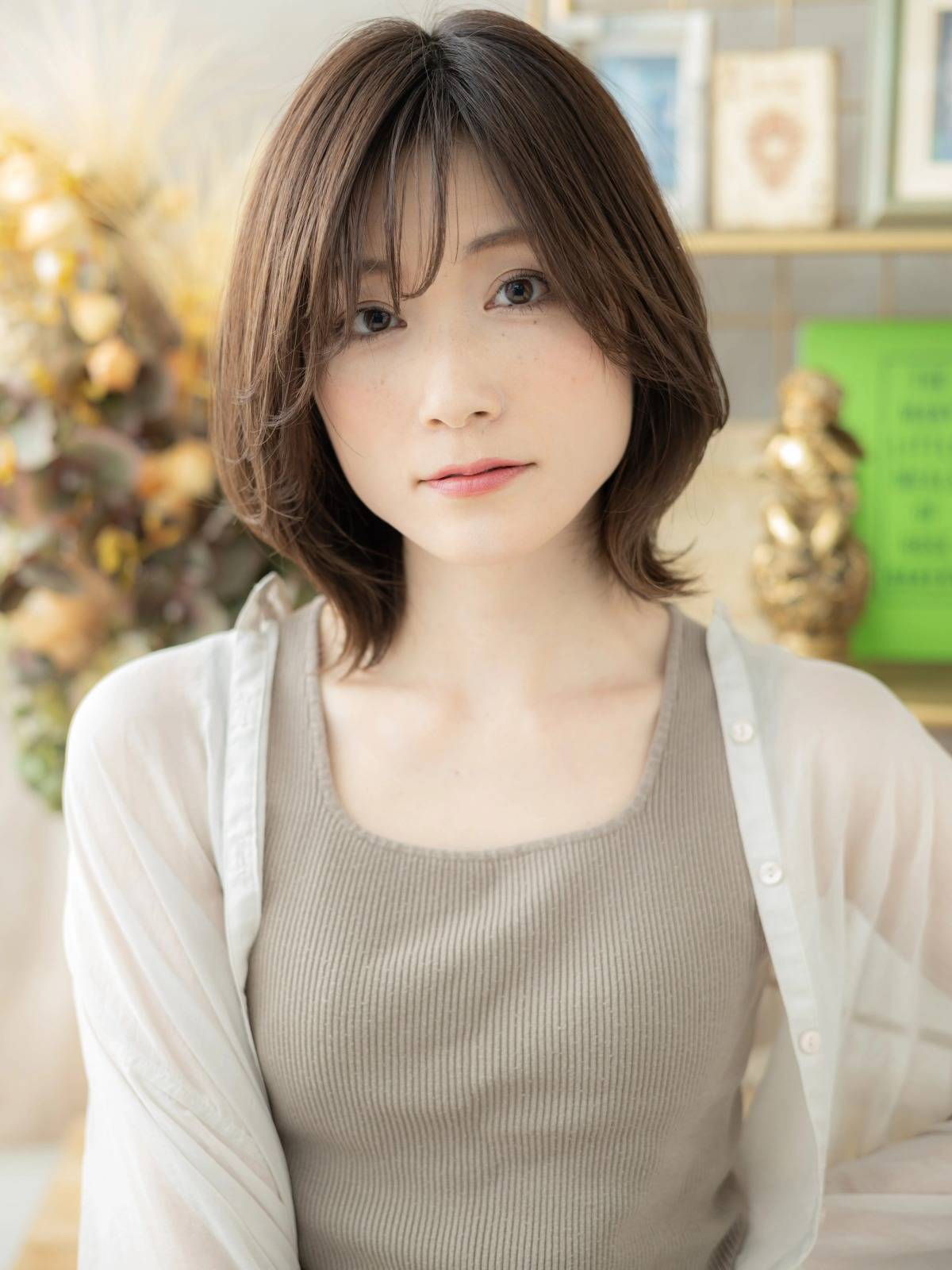 メリハリのあるボブ