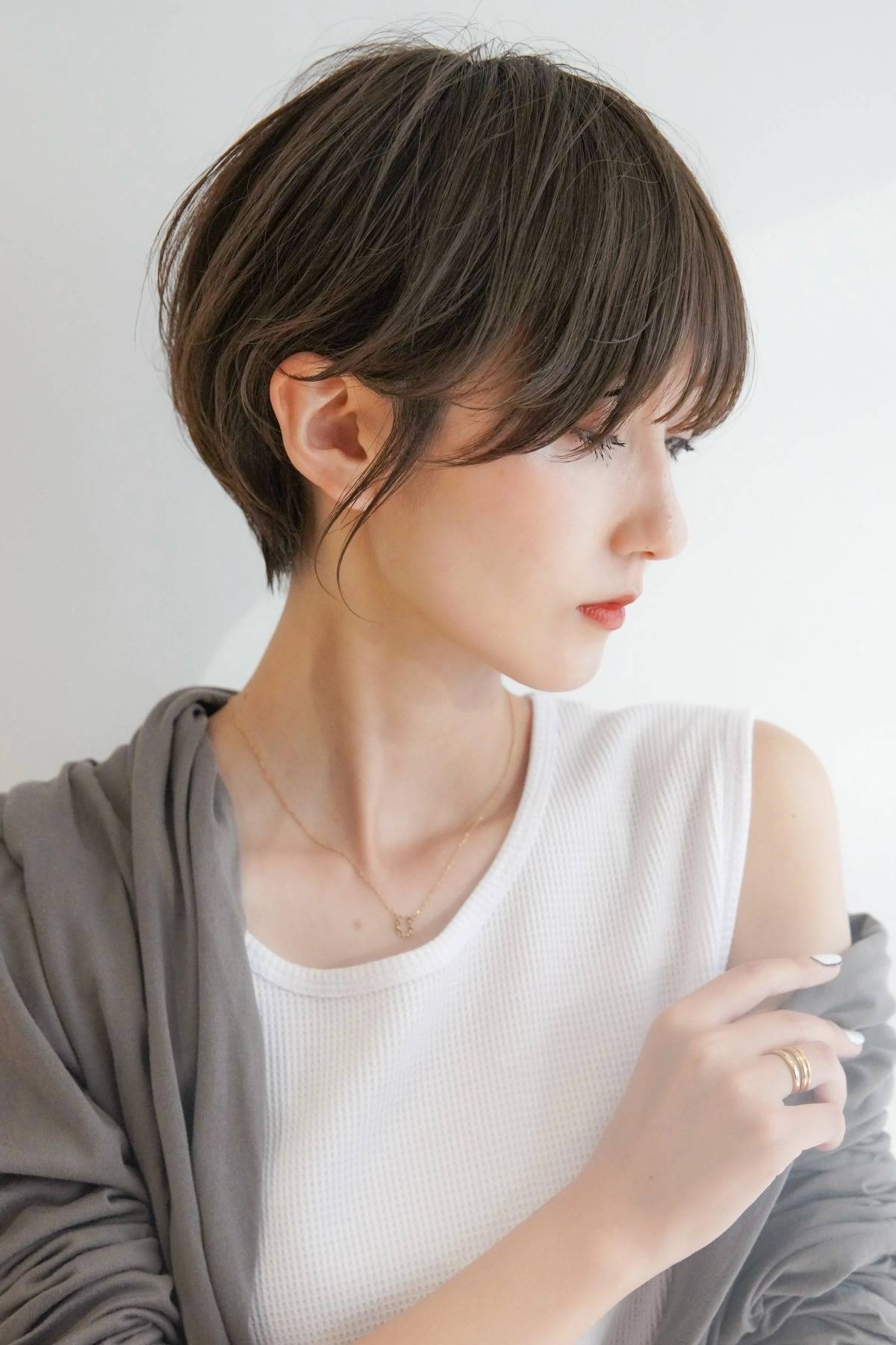 ナチュラル丸みショート