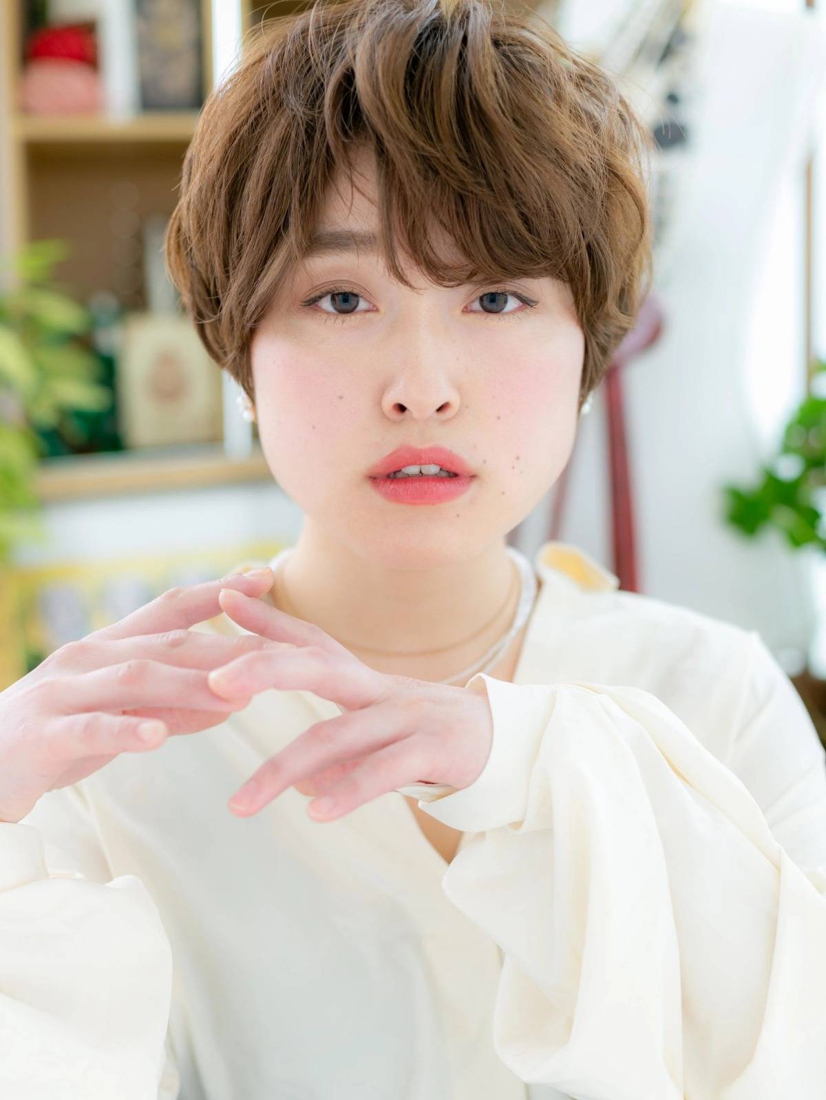 くせ毛風ゆるショート