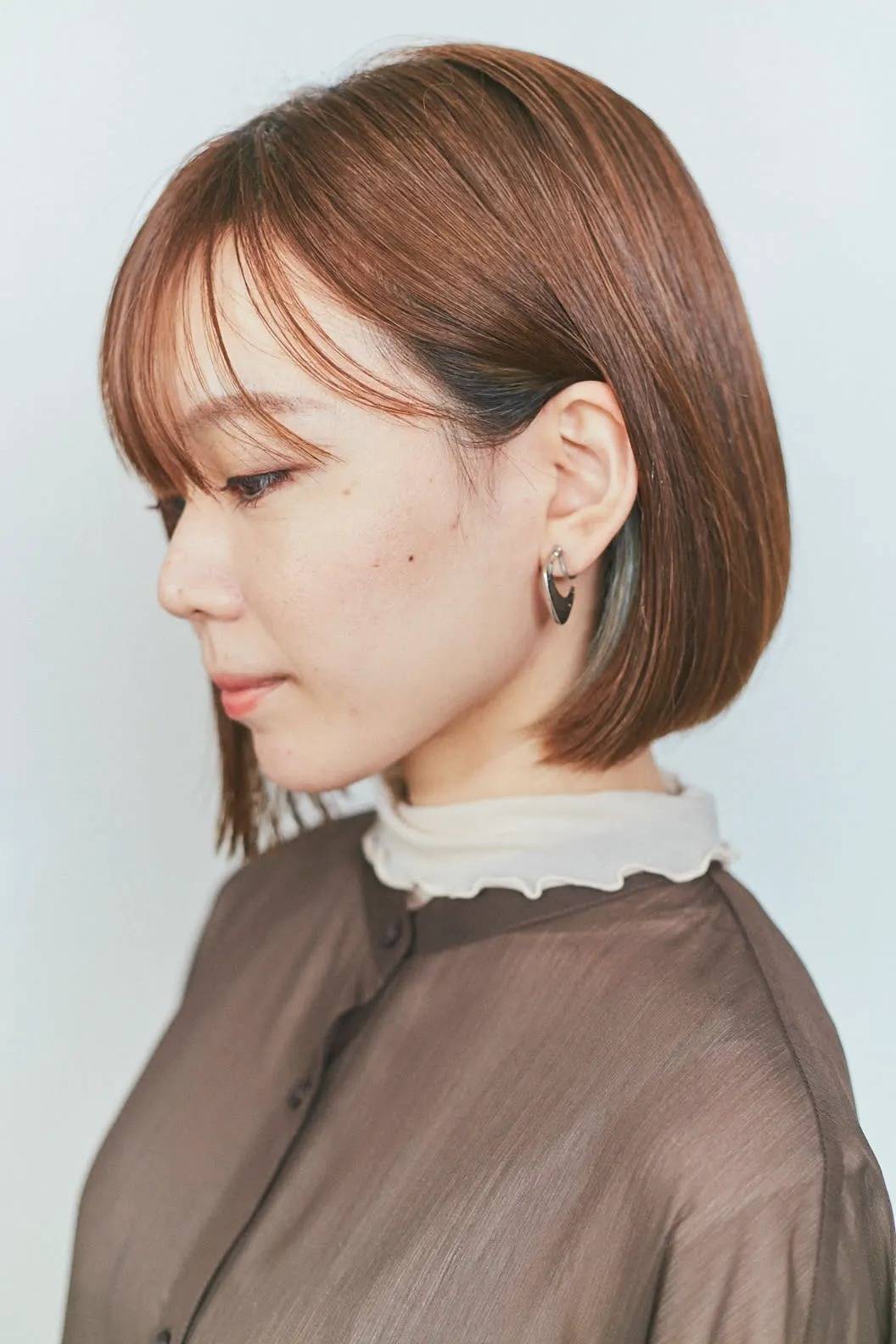 シンプル耳掛けボブ