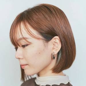  シンプル耳掛けボブ 