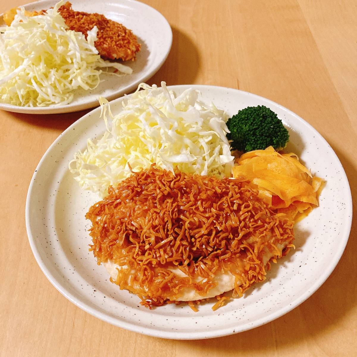 チキンラーメン公式の「Wチキンカツ」のレシピ