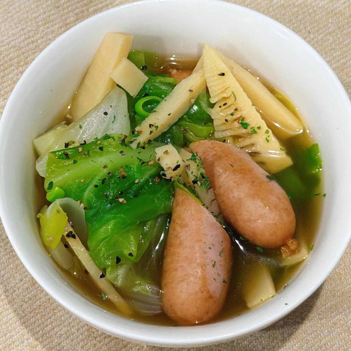 JAグループ公式の「季節きゃべつのスープ」のレシピ