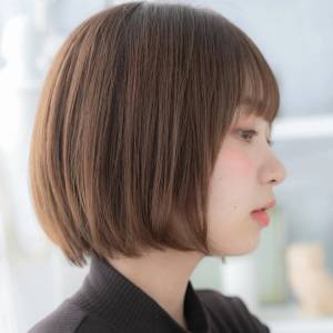 ナチュラルストレートボブ 