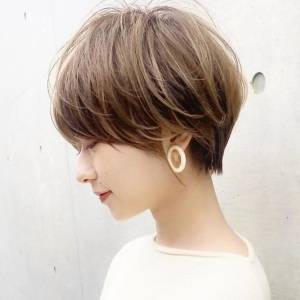  レイヤーマッシュショート 