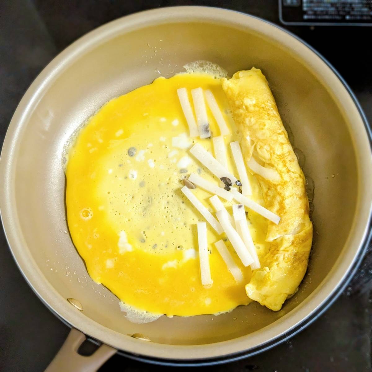 JA全農公式の「お餅のだし巻たまご」のレシピ