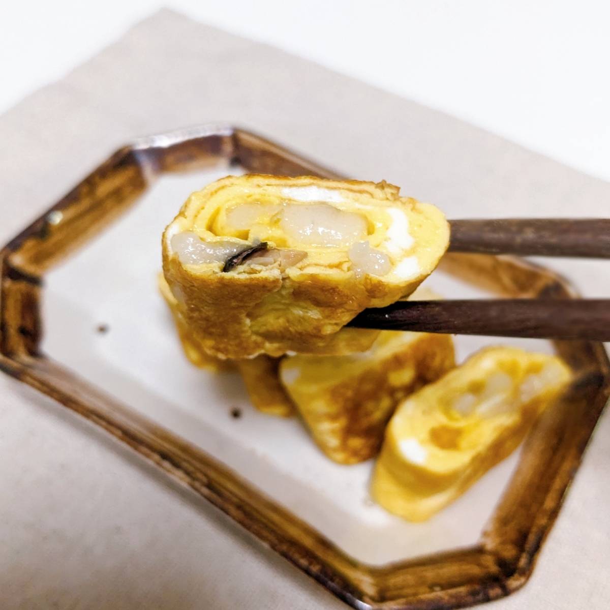 JA全農公式の「お餅のだし巻たまご」のレシピ