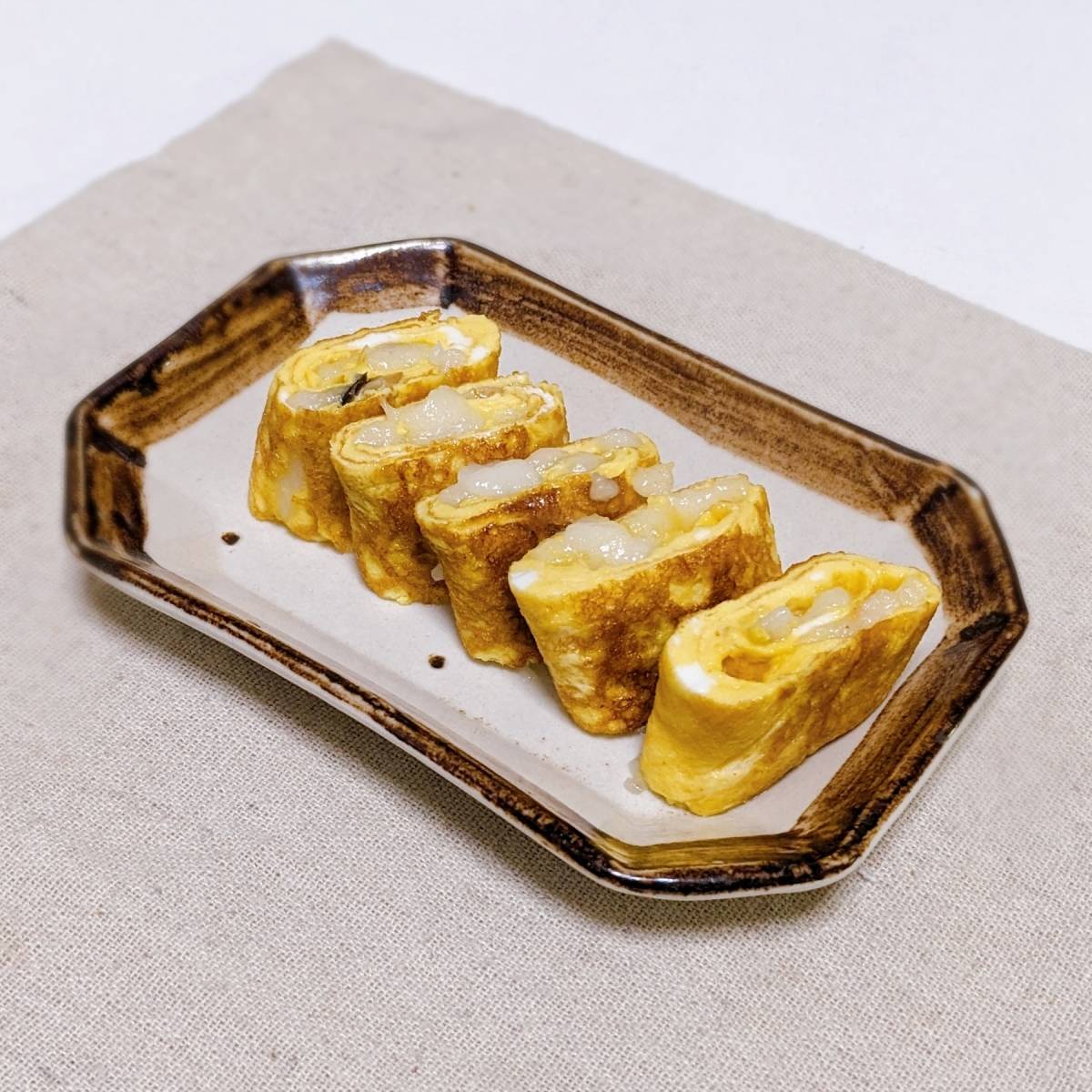 JA全農公式の「お餅のだし巻たまご」のレシピ