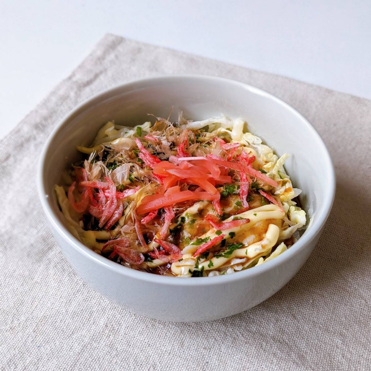 JA全農公式の「お好み焼き風エッグココット」のレシピ