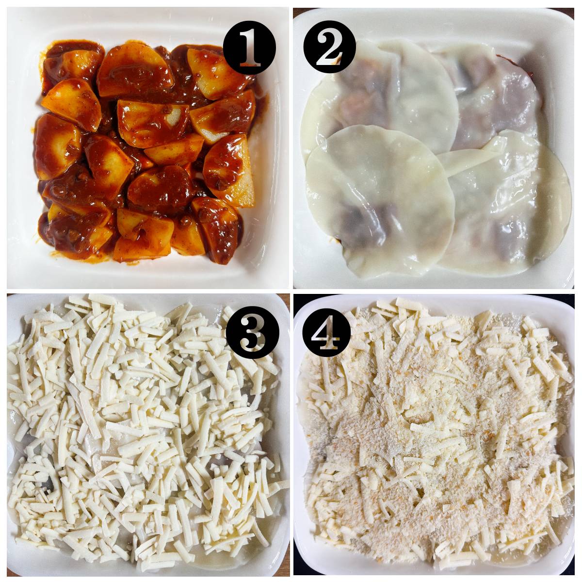 モランボン公式の「餃子の皮でできちゃう！ラザニア風」のレシピ