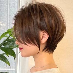  美人見えくびれショート 