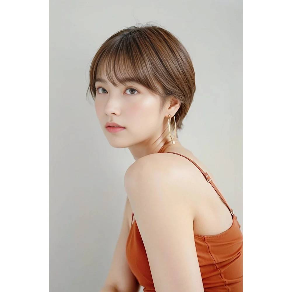 くすみカラー×コンパクトショート