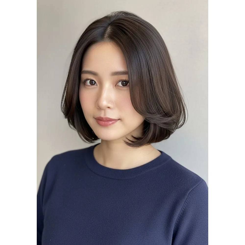 ダークアッシュのクラシカルボブ